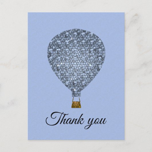 Waardering voor Personeel Heet Lucht Ballon Bedank Briefkaart (Voorkant)