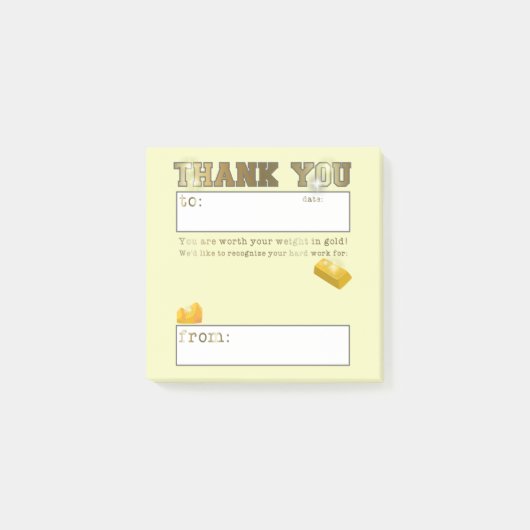 Waardering werknemers Uitgebreide opname Post-it® Notes (Voorkant)