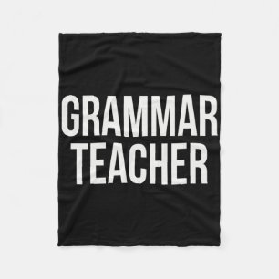Waarderingsdag en -week voor grammaticadocenten op fleece deken