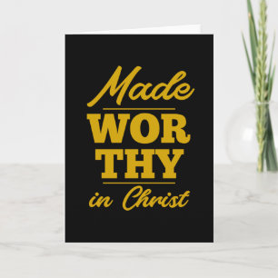 Waardevol gemaakt in Christus Christelijke quote Kaart