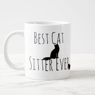 Waardevolle Verzorger van Katten Typography Dank J Extra Grote Beker