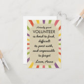 waardeweek vrijwilliger kaart (Voorkant / Achterkant in situ)