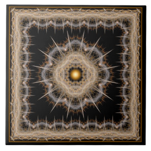 Waardig fantasie sterpatroon tegeltje