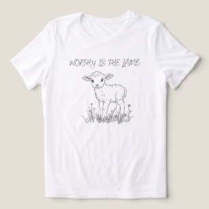 Waardig Is het Lam Christelijk Religieus T-Shirt