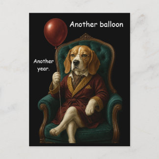 Waardige Beagle Verjaardagsballon Briefkaart