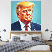 Waardige Trump Canvas Afdruk (Insitu (Slaapkamer))