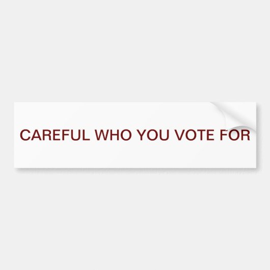 Waarheid Bumpersticker (Voorkant)