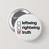 Waarheid is de Button Antwoord (Voorkant /achterkant)