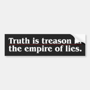 Waarheid is de reden bumpersticker