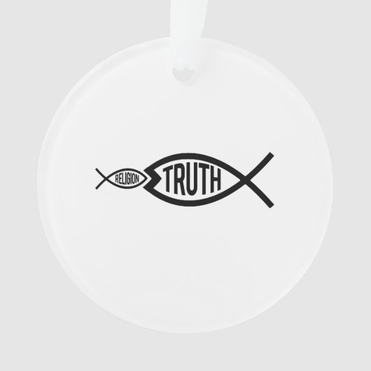 Waarheid is groter dan religie ornament (voorkant)