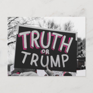 Waarheid of Trump-Briefkaart Briefkaart