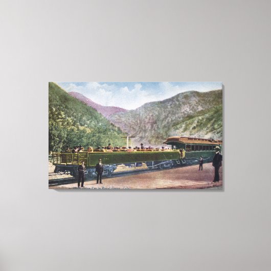 Waarneming spoorweg canvas afdruk (Voorkant)