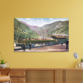 Waarneming spoorweg canvas afdruk (Insitu (Woonkamer))