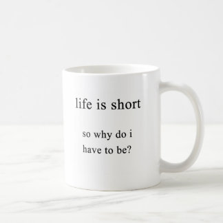 waarom ben ik kort ? koffiemok