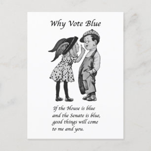 Waarom blauw stemmen in 2026 briefkaart