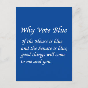 Waarom blauw stemmen in 2026 briefkaart