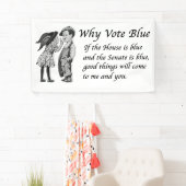 Waarom blauw stemmen in 2026 spandoek (Insitu)