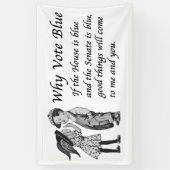 Waarom blauw stemmen in 2026 spandoek (Verticaal)