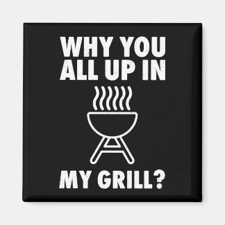 Waarom boven grill bbq grillen papa mannen vrouwen magneet