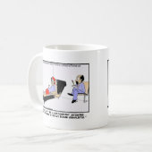 Waarom cartoonisten Retire Funny T - shirts Kaarte Koffiemok (Voorkant links)