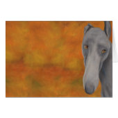 Waarom de Long Face - Greyhound kaart (Voorkant Horizontaal)