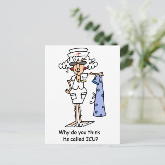 Waarom denk je dat het ICU heet? Briefkaart (Staand voorkant)