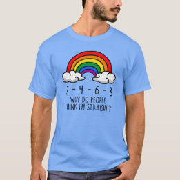 Waarom denken mensen dat ik recht ben? t-shirt