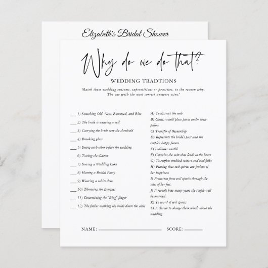 Waarom doen we dat? | VRIJGEZELLENFEEST (Voorkant / Achterkant)