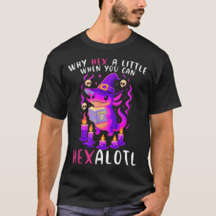 Waarom een beetje heksen als je Hexalotl Heks Axol T-shirt