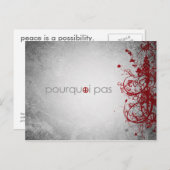 waarom geen vrede - frans briefkaart (Voorkant / Achterkant)