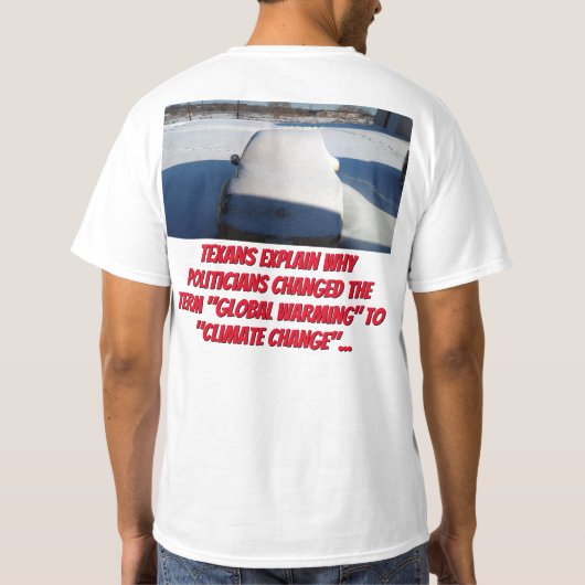 Waarom 'Global Warming' werd 'klimaatverandering' T-shirt (Achterkant)