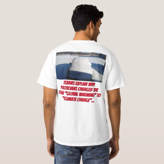 Waarom 'Global Warming' werd 'klimaatverandering' T-shirt (Achterkant volledig)