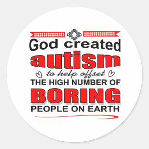Waarom God autisme creëerde Ronde Sticker