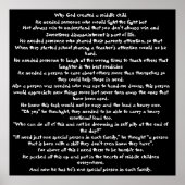 Waarom God een middelbaar kind creëerde Poster (Voorkant)