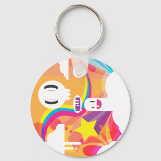 Waarom hallo daar! sleutelhanger