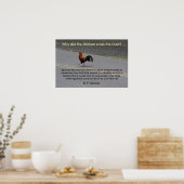 Waarom heeft het kippenkruis? -poster poster (Keuken)