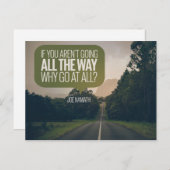 Waarom helemaal gaan briefkaart (Voorkant / Achterkant)