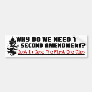 Waarom het tweede amendement? bumpersticker
