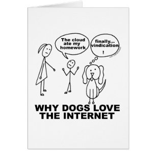 Waarom honden van het internet houden Blank Kaart 