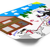 Waarom houden we van skijoring? poster (Hoek)