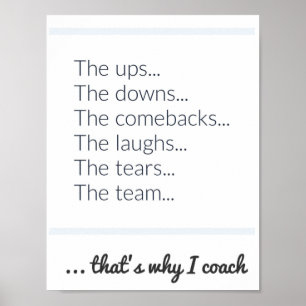Waarom ik Coach Poster