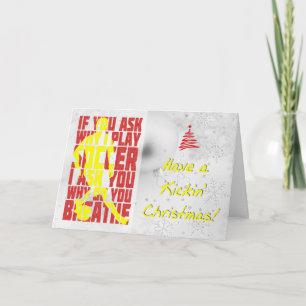 Waarom ik de Soccer Kaart Xmas Kaart speel