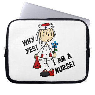 Waarom ik een verpleegster ben laptop sleeve