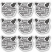 Waarom ik hou van FreeBSD 25th Jubileum Vinyl Stic Sticker (Voorkant)