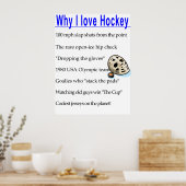 Waarom ik hou van Hockey Poster (Keuken)
