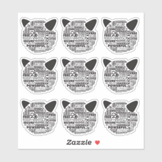 Waarom ik van FreeBSD houd 25th Anniversary Vinyl  Sticker