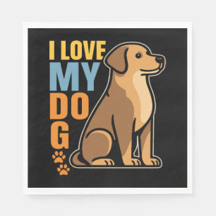 Waarom ik van mijn hond hou - Hartverwarmend Desig Servet