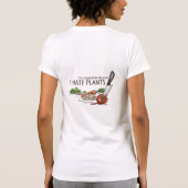 Waarom ik vegetariër ben t-shirt (Achterkant)