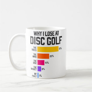 Waarom ik verlies met discgolf, grappige frisbee-u koffiemok