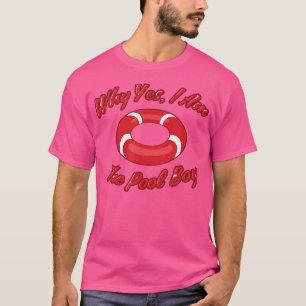 Waarom ja ik ben de Pool Boy Grappig Zwemmen T-shirt